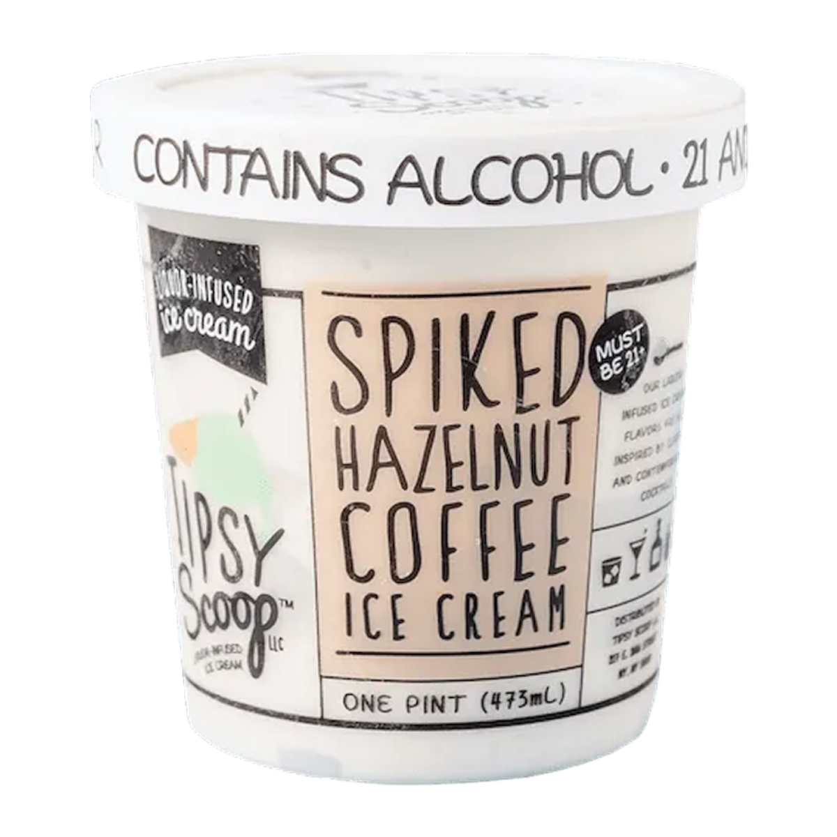 Spiked Hazelnut Coffee Ice Cream - Tipsy Scoop | Bistro Culinary
