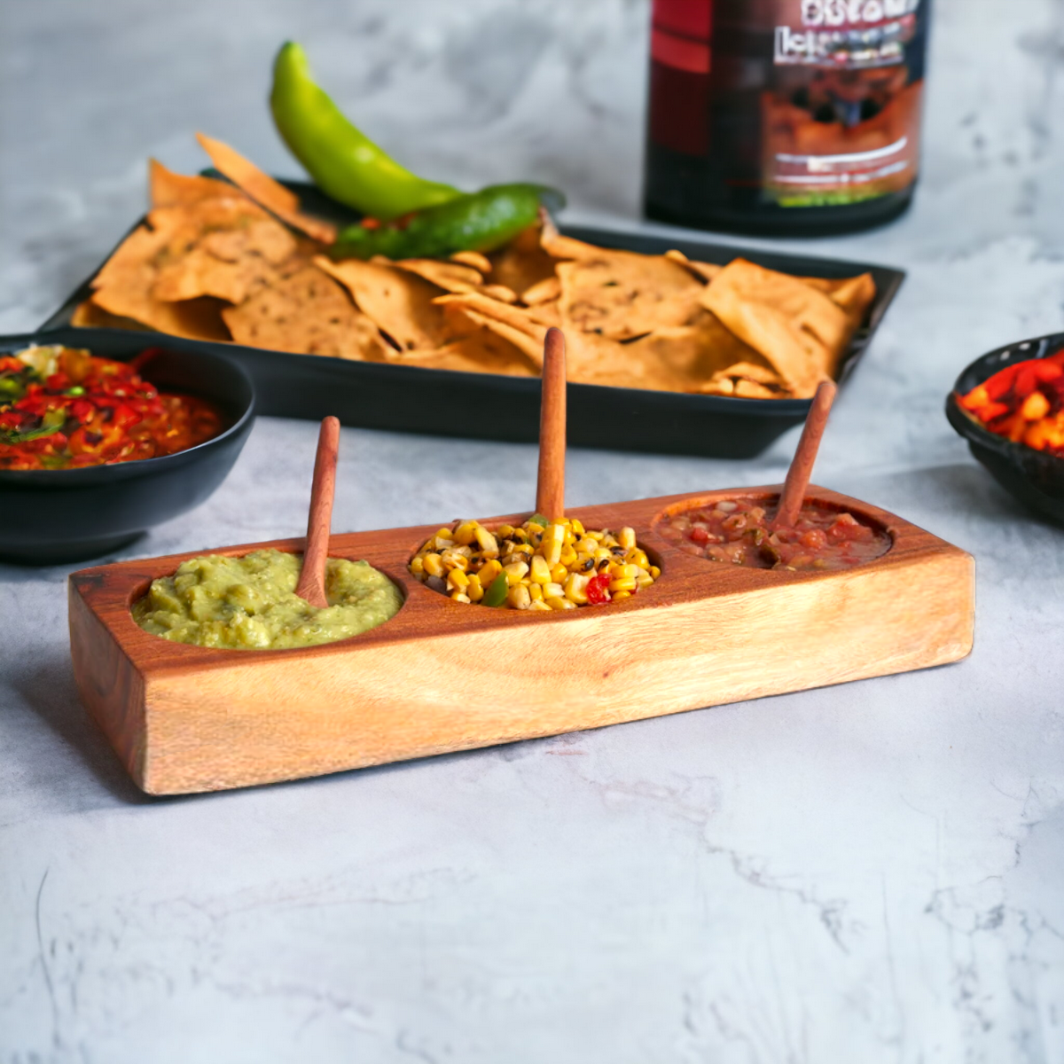 Verve Culture Molcajete with Tortilla Basket