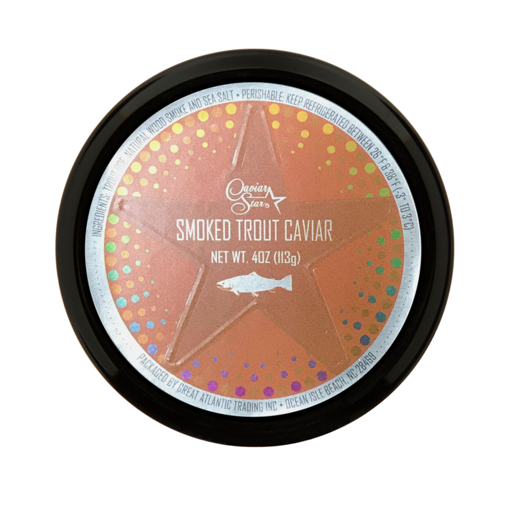 Smoked Rainbow Trout Roe, 4 OZ - Caviar Star