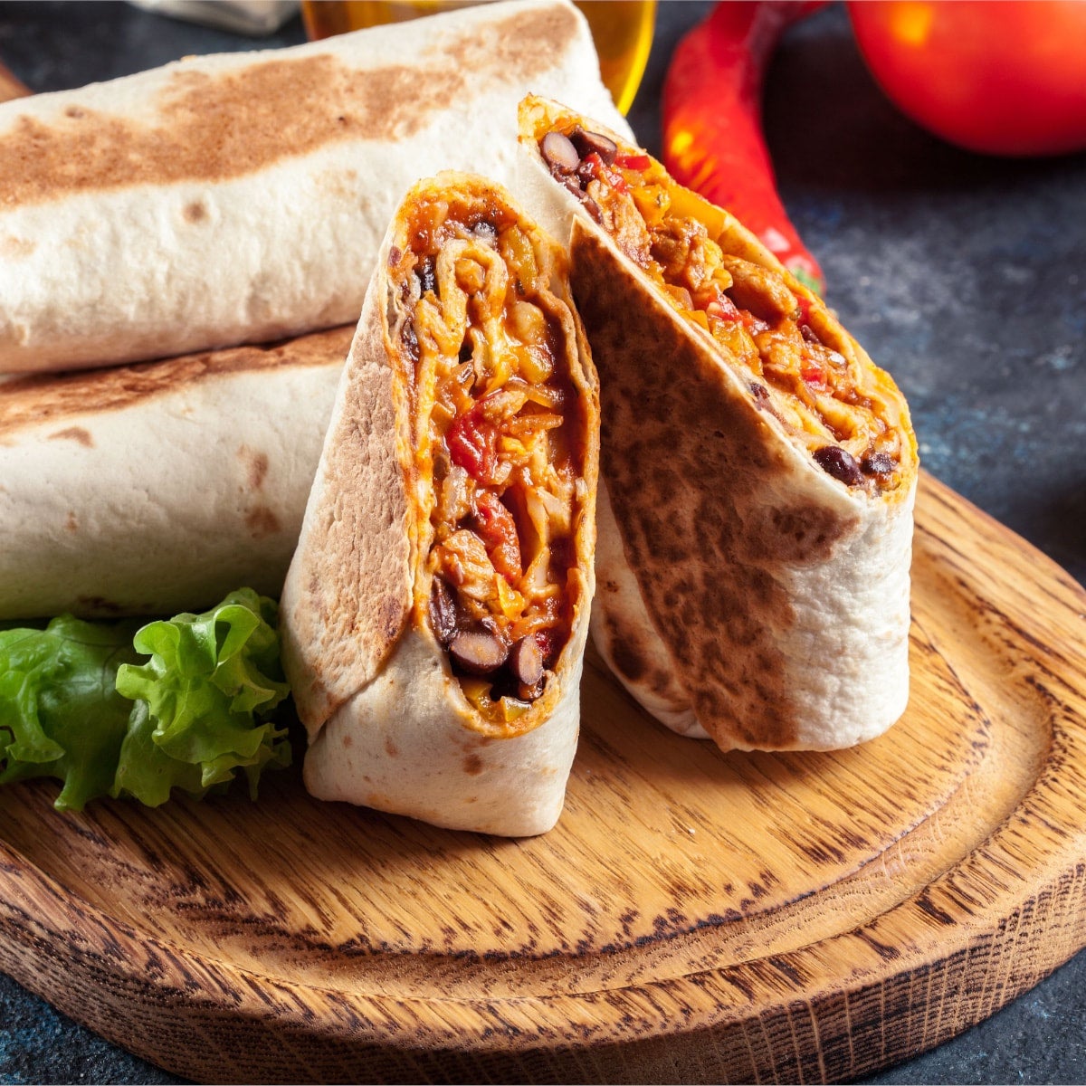 Burrito Shredded Braised Beef Bistro GoFood Marketplace